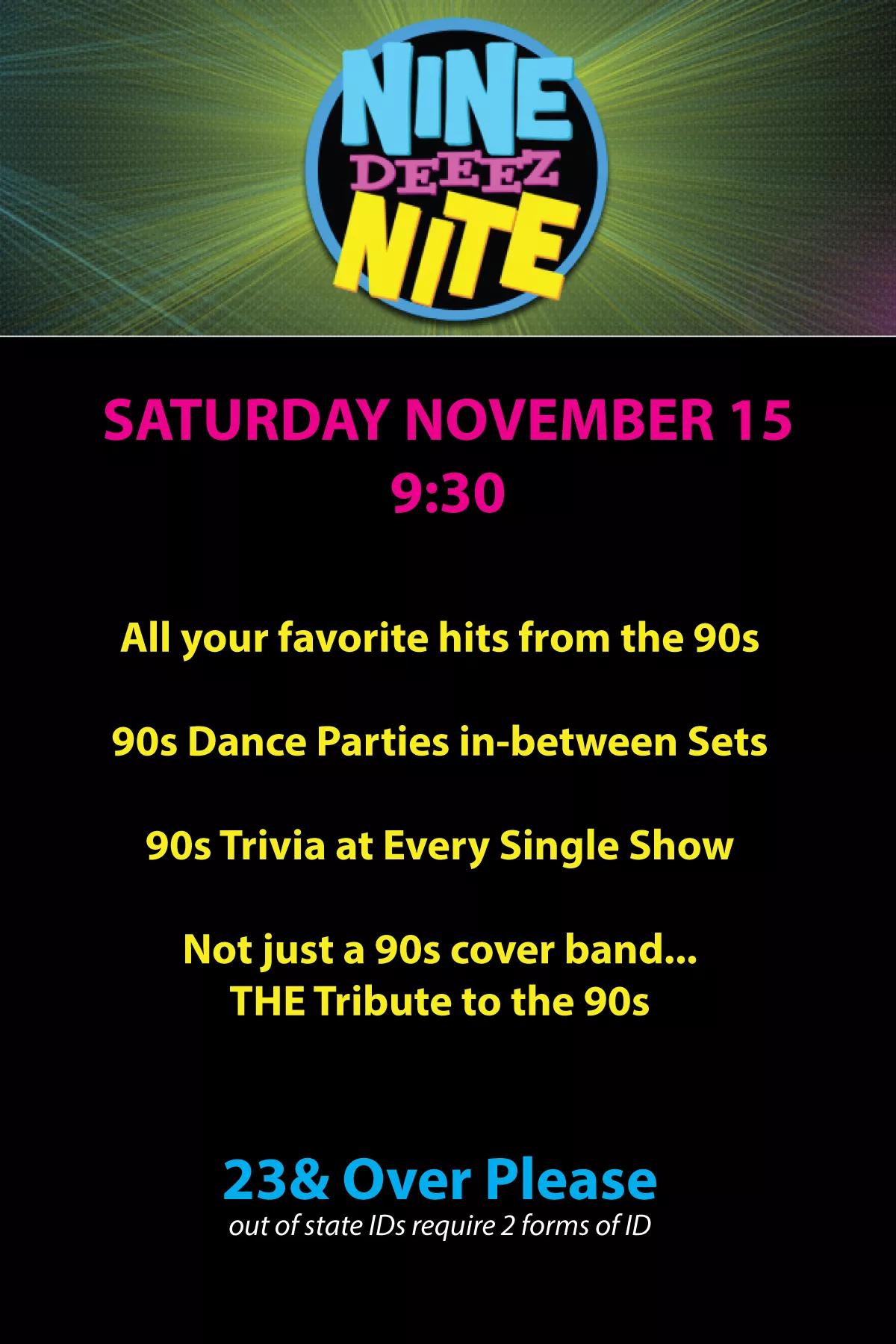 80's night in Mountainside NJ