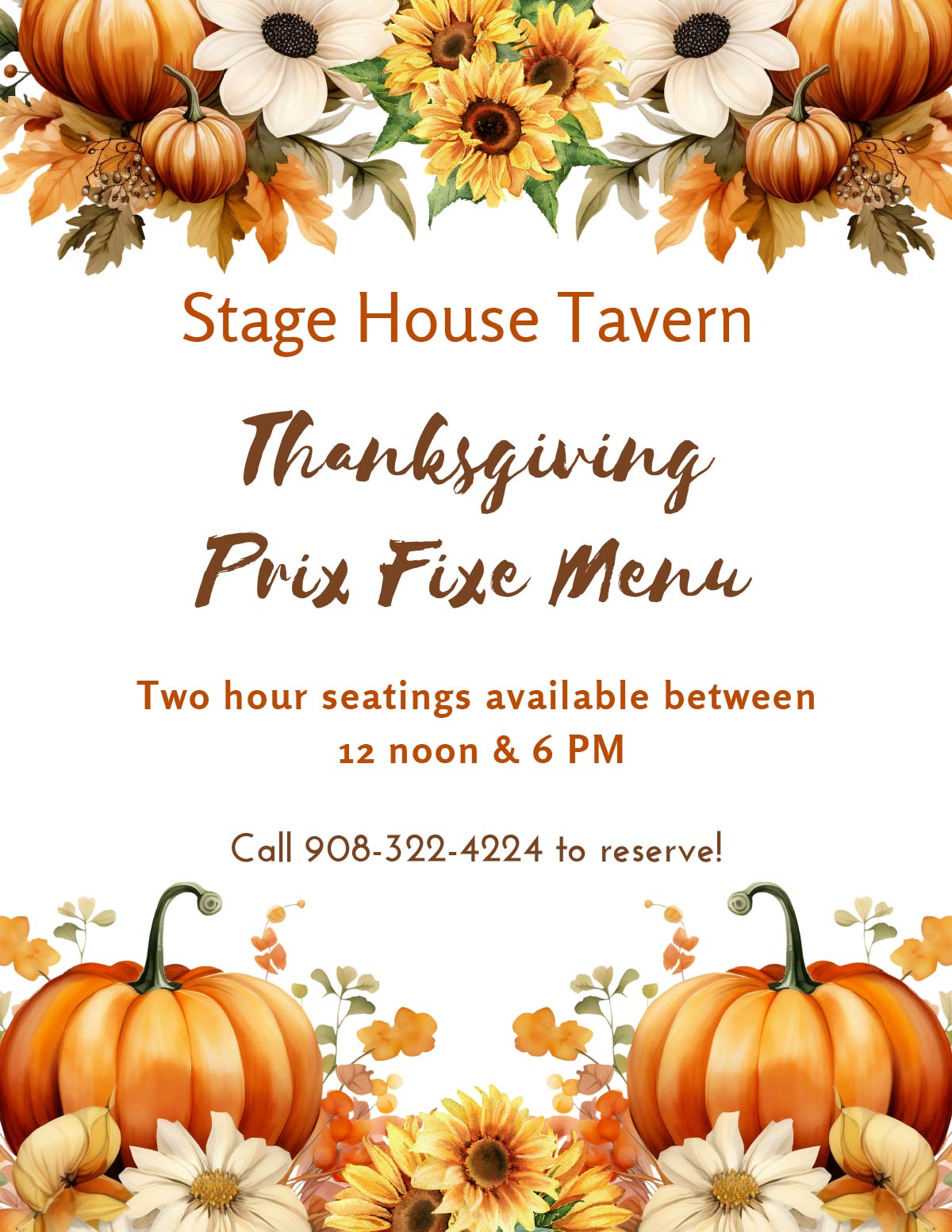 Reserve Now for Thanksgiving