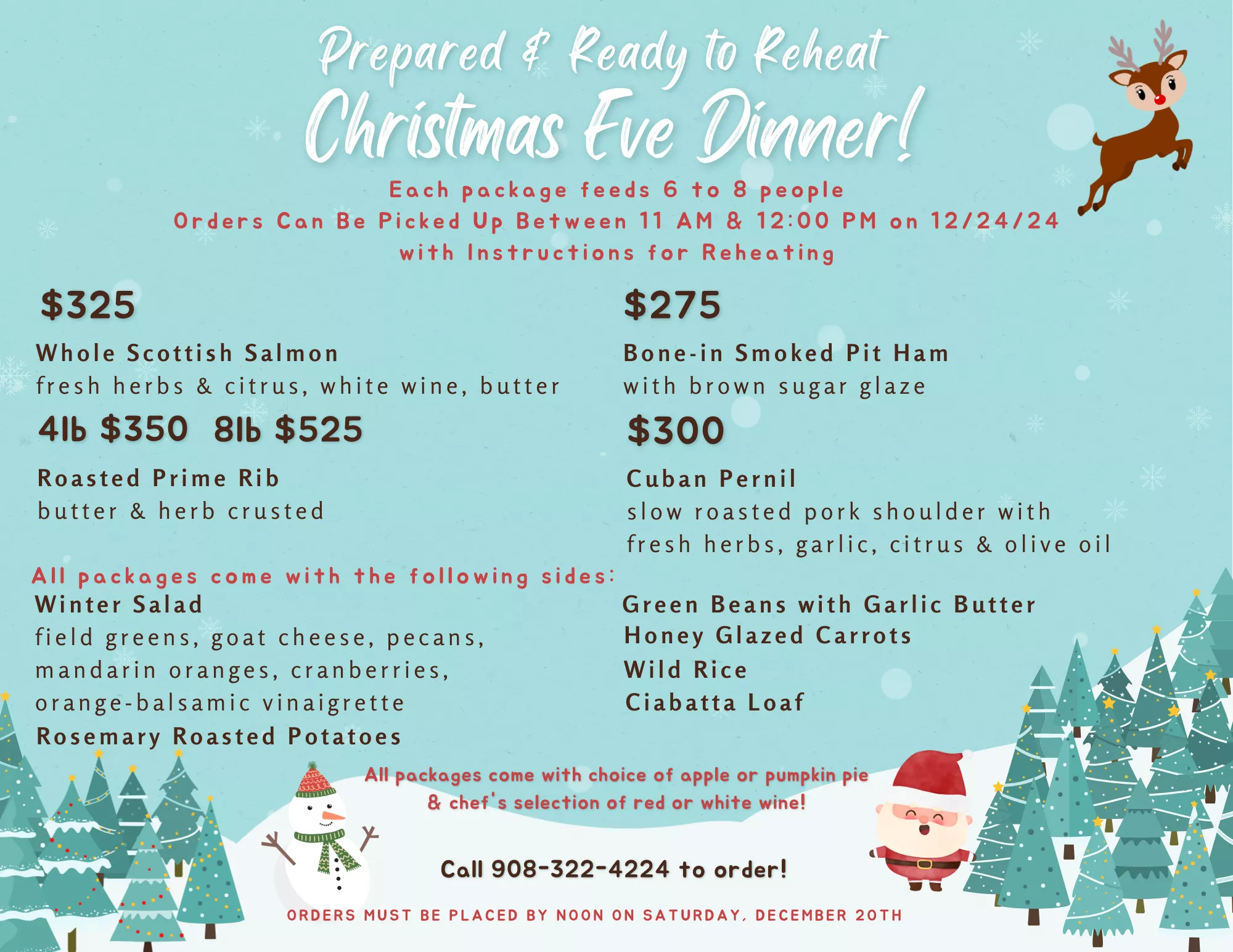 Christmas Eve Dinners to-go