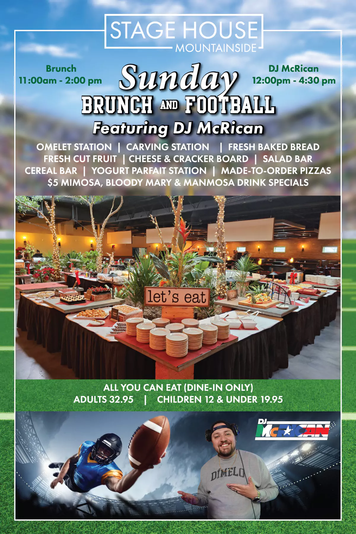 Sunday Brunch Buffet in Mountainside