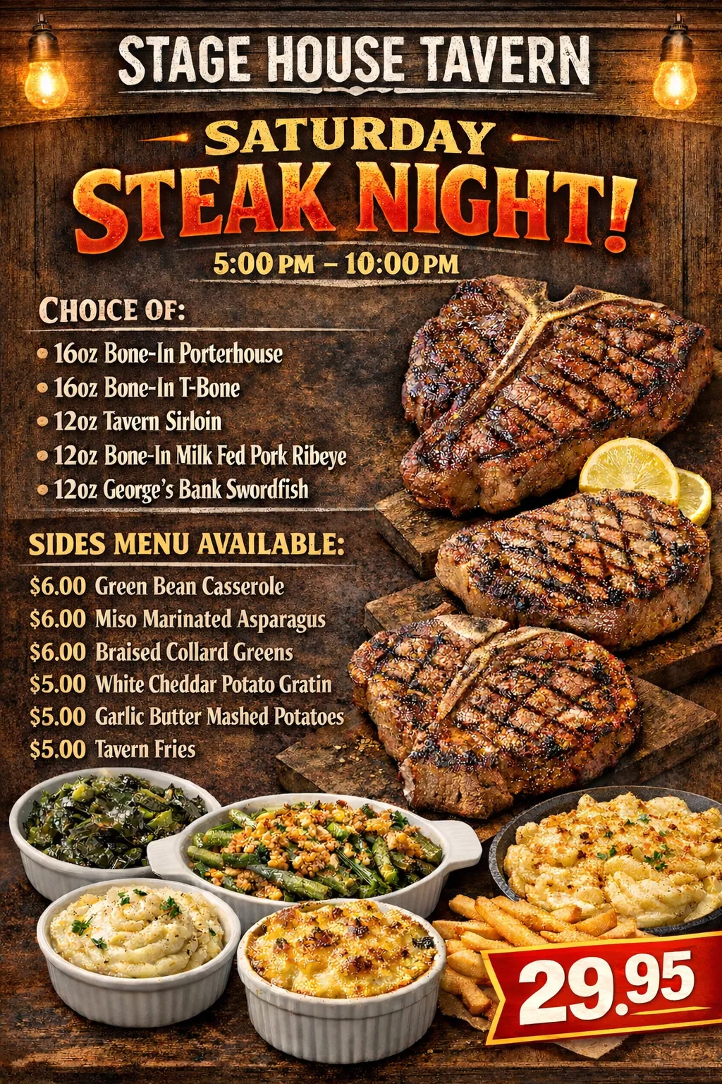 Saturdayis steak night!
