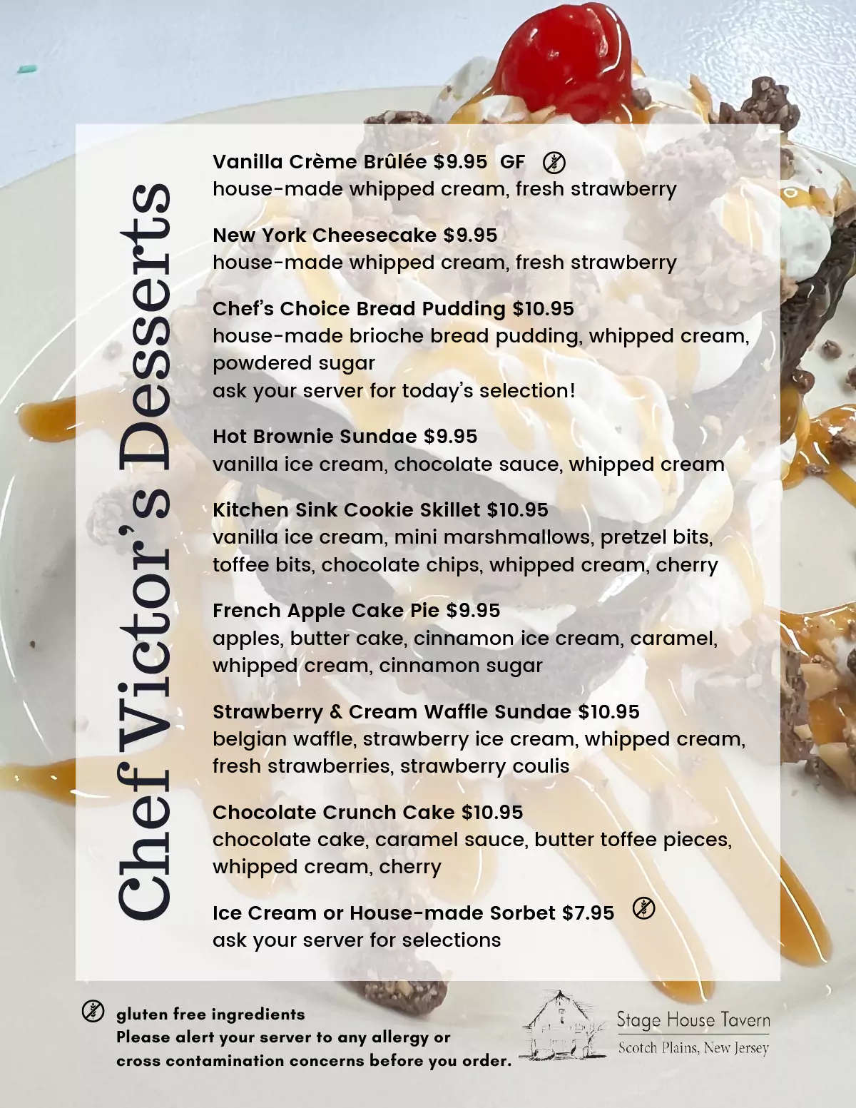 Scotch Plains Dessert Menu